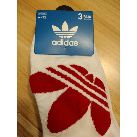 Adidas Men's Logo Ankle Socks Multi-Pack 3 Pair  One Size Fits Most 🆕 - Picture 5 of 5
